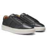 Eksplorasi Kemewahan Minimalis Hugo Boss Tenn Woven Detail Gary Sneakers Black